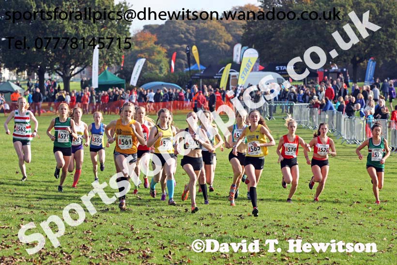 Womens under-17s Northern Cross Country Relays. Photo: David T. Hewitson/Sports for All Pics